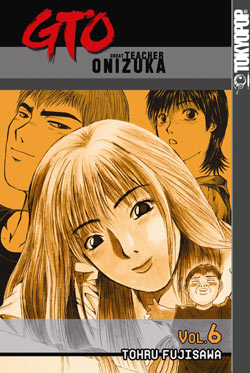 Tomoko, with Fuyutsuki, Onizuka, and Chibi Onizuka.